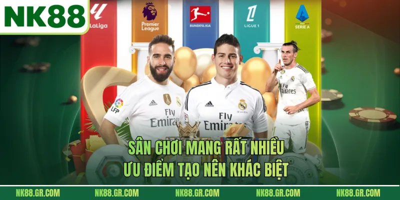 Sân chơi mang rất nhiều ưu điểm tạo nên khác biệt